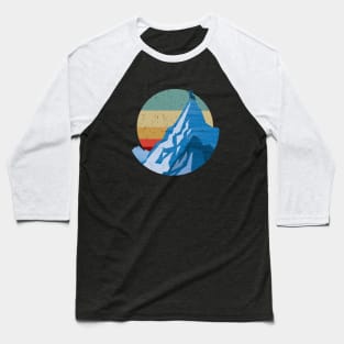 No Mountain High Enough - Textured Baseball T-Shirt